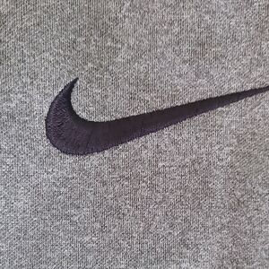 Nike Heather Gray Pullover with Black Swoosh